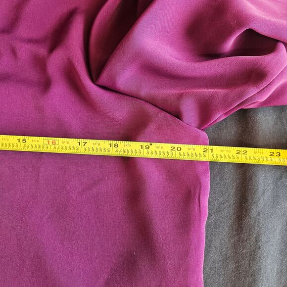 Leslie Belle Petite Purple Long Sleeve Blouse Size L Floral Grandmacore Mature - Picture 5 of 7